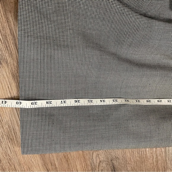 Vtg Angelica Midi Blazer Size 12 Black White Double Breasted USA Old - Picture 7 of 10